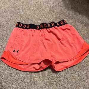 Under Armour Women's Vibrant Coral Athletic Shorts